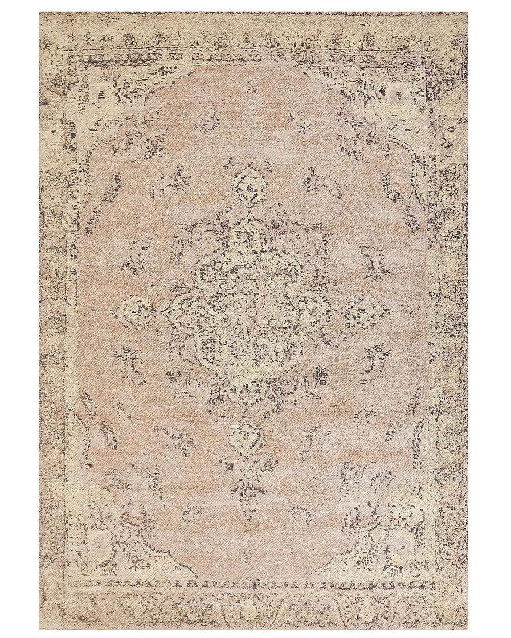 Teppich MATARIM Beige 200 x 300 cm Baumwolle
