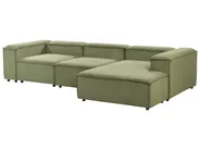 Modul Ecksofa 4-Sitzer ARDAL Cord Grün linksseitig_947347