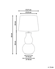 Table Lamp CHARGES Ceramic Light Beige_1032917