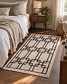 Teppich TURHAL Beige 80 x 150 cm Baumwolle