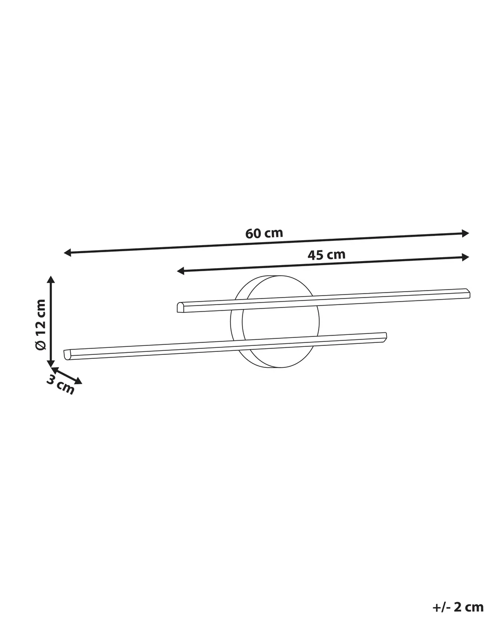 LED Spiegel- und Bilderleuchte TOUQUES Metall Schwarz_1008877