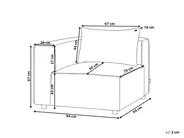 Eckmodul AXEBO Bouclé Cremeweiß_1075197