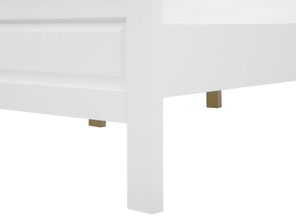 Bett mit Lattenrost Kiefernholz OLIVET 180 x 200 cm Weiß_744462