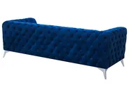 Sofa 3-Sitzer SOTRA Samtstoff Marineblau_727276
