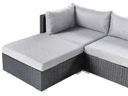Garten Ecksofa mit Tisch 4-Sitzer SANO Polyrattan Schwarz rechtsseitig_976027