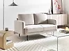 Sofa 2-Sitzer BREDA Stoff Hellbeige
