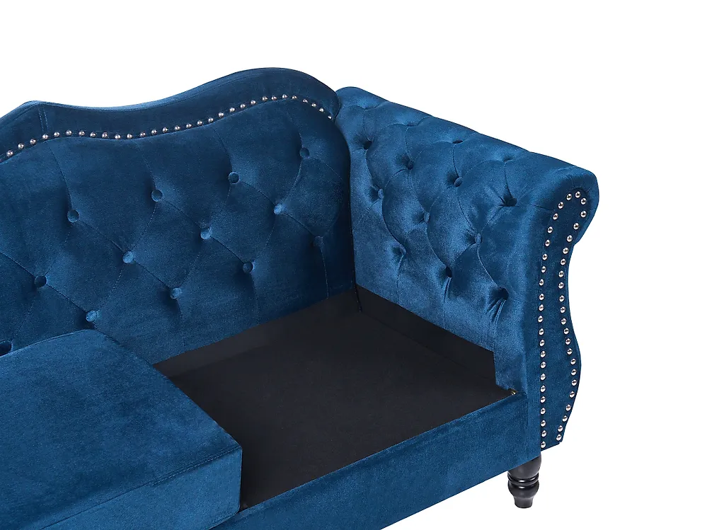 Sofa 2 Seater SKIEN Velvet Navy Blue_1171087