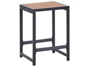 Gartenbar Set 2-Sitzer AVETRANA Metall Braun / Schwarz_933554