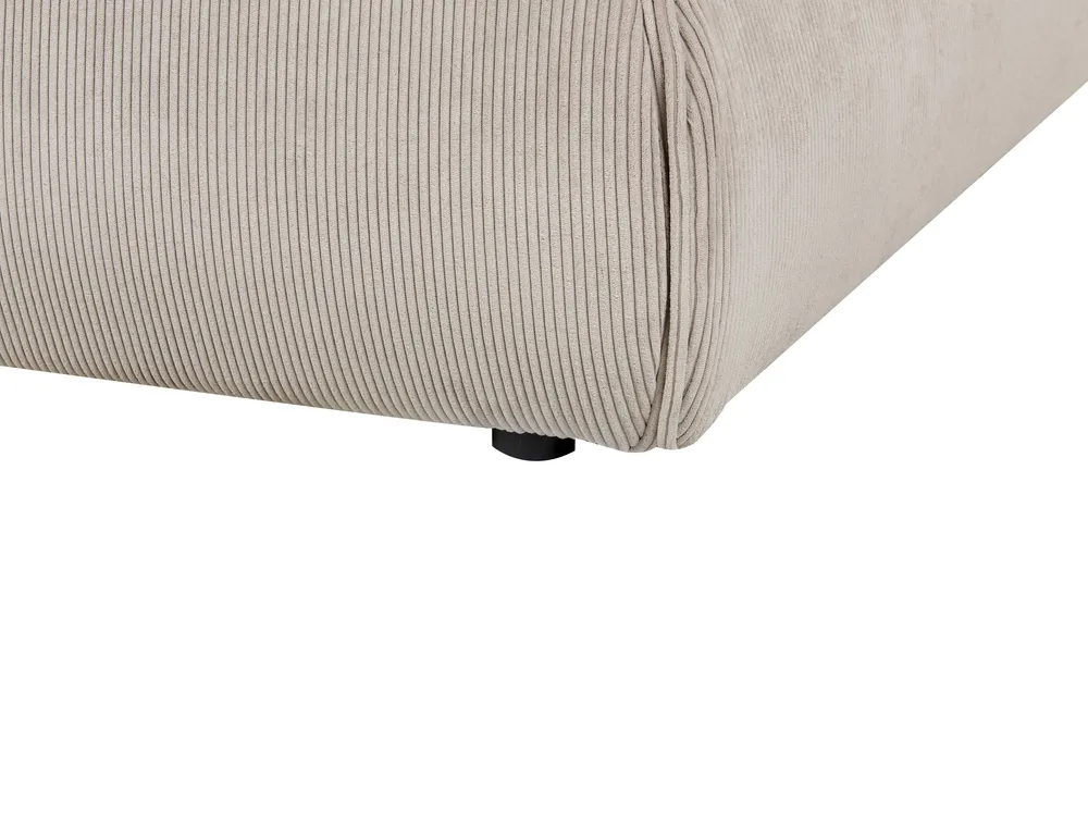 Wasserbett Cord VINAY 180 x 200 cm Taupe_881134