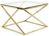 Coffee Table BEVERLY Glass Gold