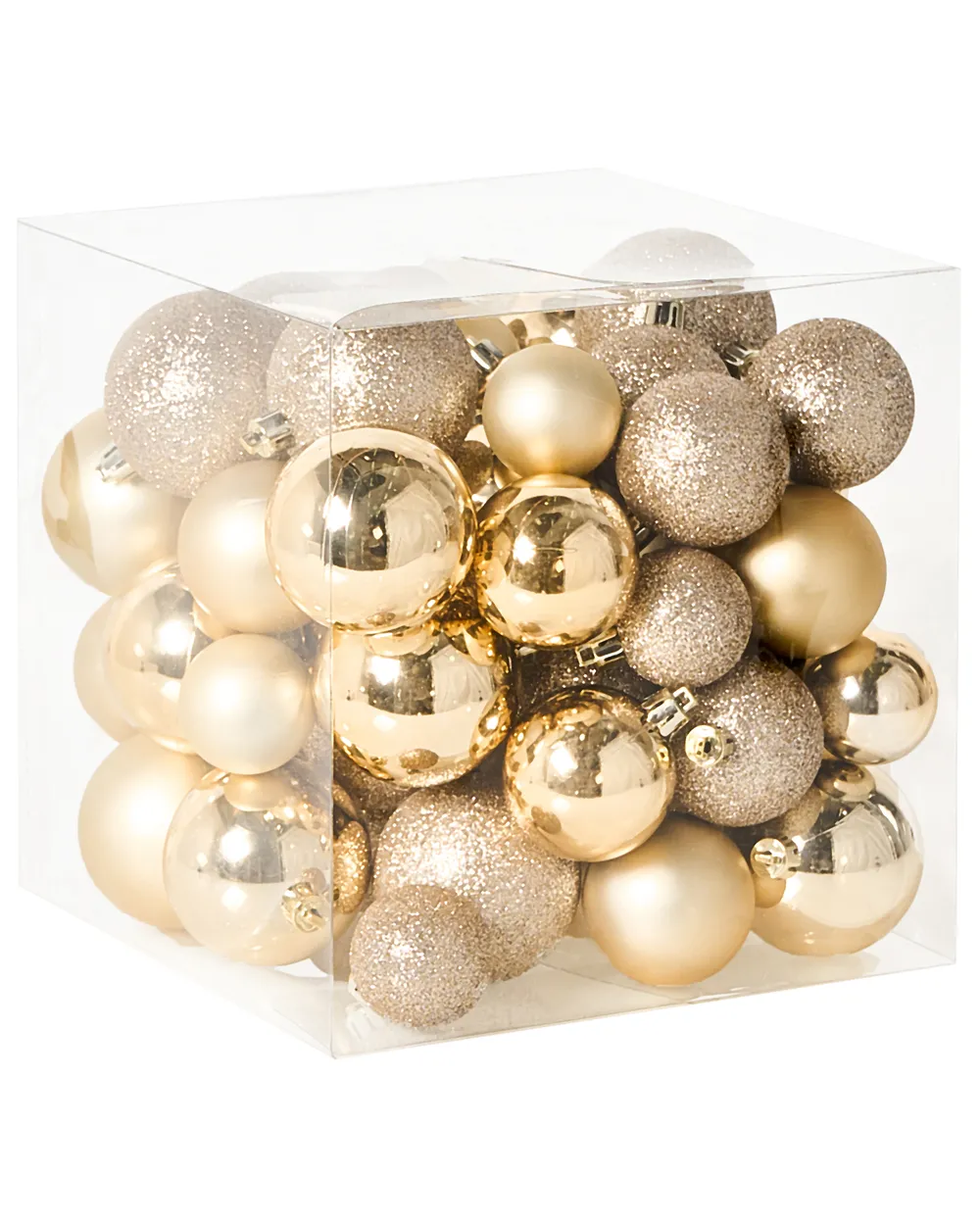 Weihnachtskugel 60er Set TYIN Gold