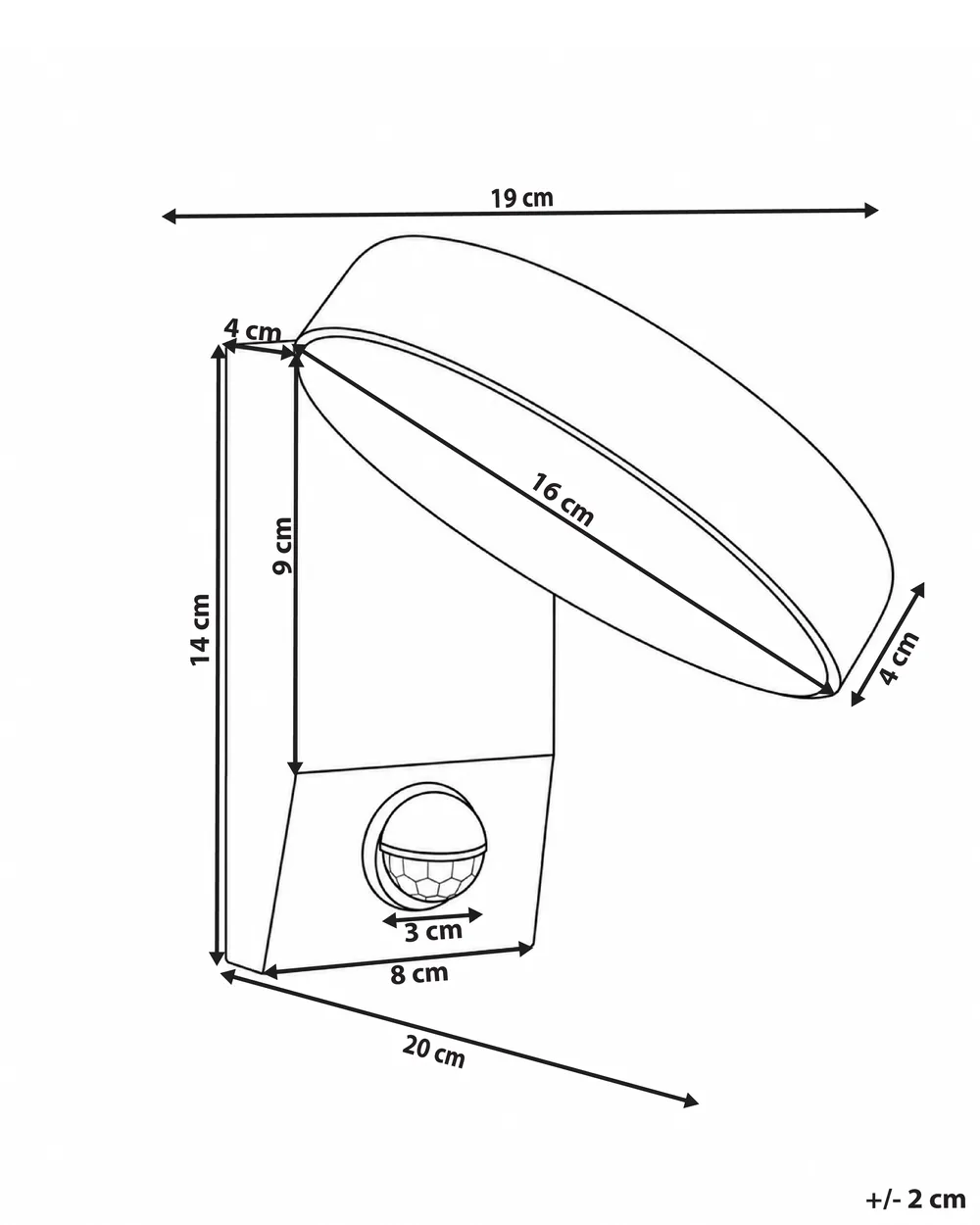 LED Außenwandleuchte VENTIN Schwarz_1105916