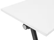 Zusammenklappbarer Schreibtisch BENDI 160 cm 60 cm mit Rädern Weiß_922329