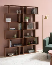 Bücherregal mit 6 Ebenen VALDOSA 191 cm Dunkelbraun_1069682