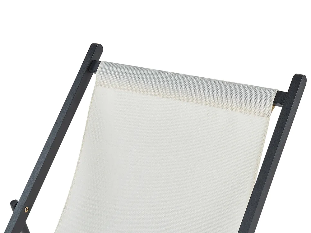 Klappbarer Liegestuhl LOCRI II Metall Hellbeige_926346