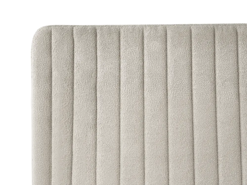 Bed Boucle LUNAN 120 x 200 cm (EU Small Double) Beige_1025648
