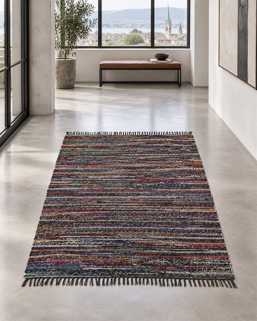Teppich DANCA Schwarz 140 x 200 cm