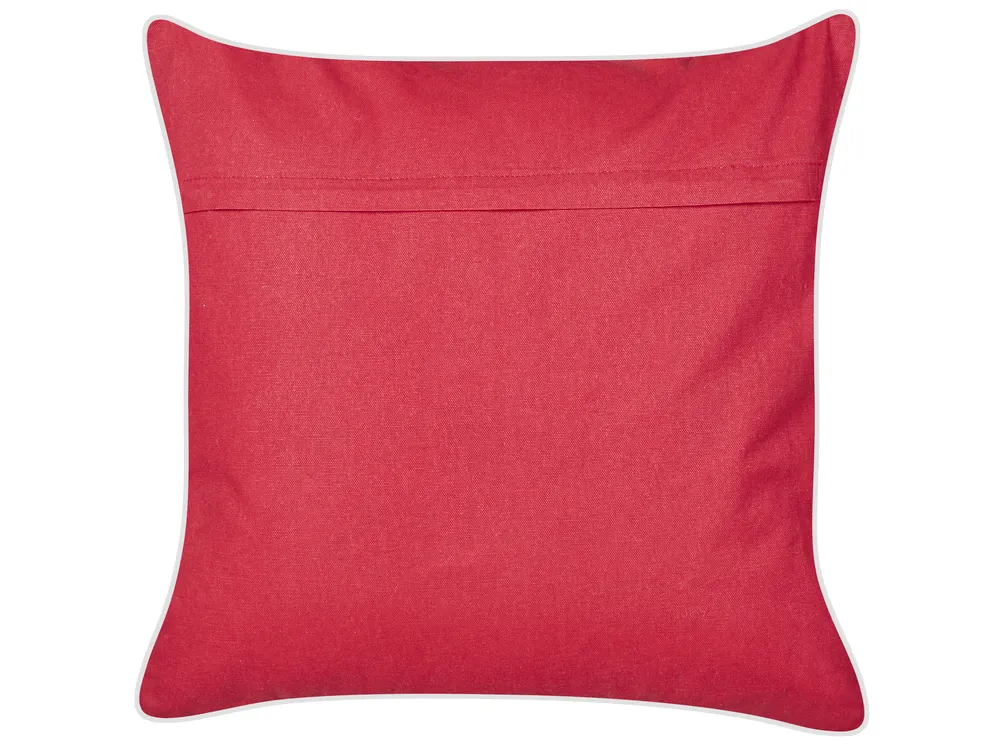 Throw Cushion SIDERASIS 45 x 45 cm Velvet Red Text_892864