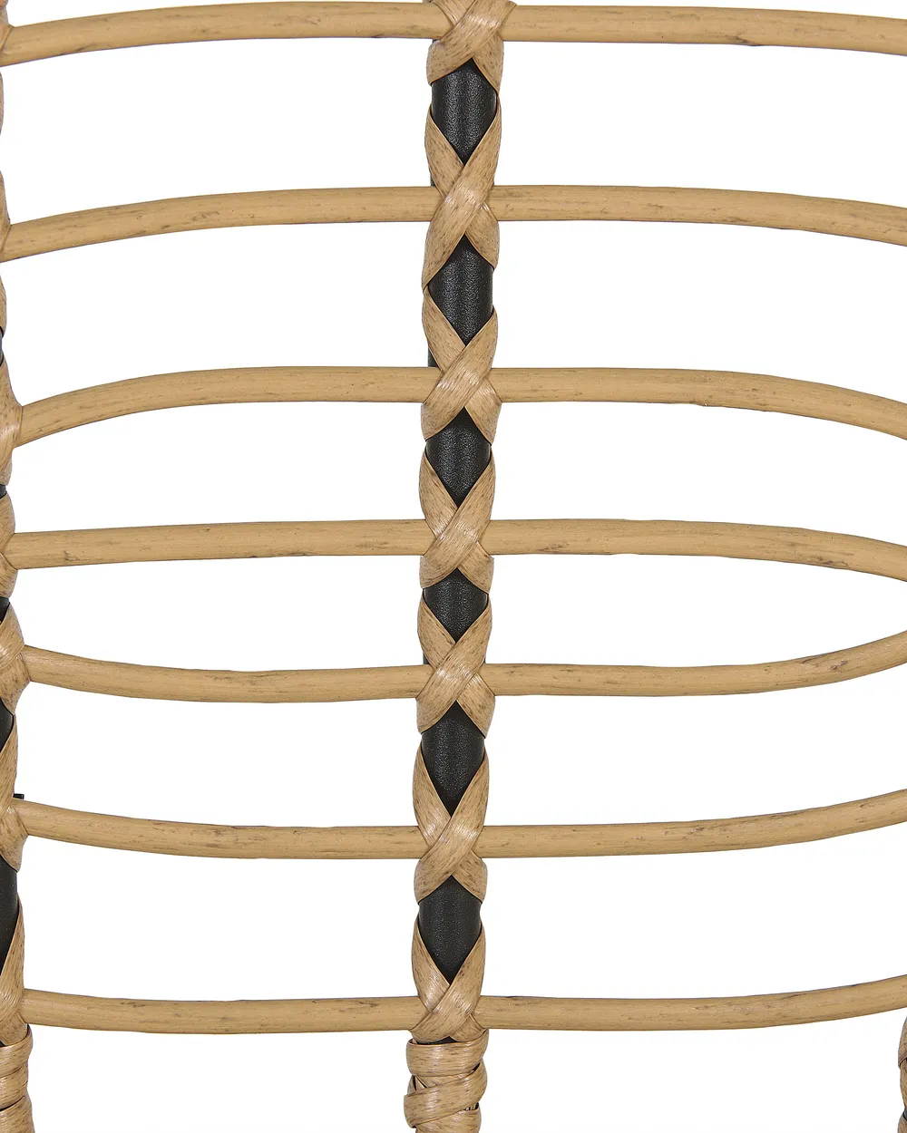Set mit 8 Stühlen PRATELLO Polyrattan Naturfarben_868009