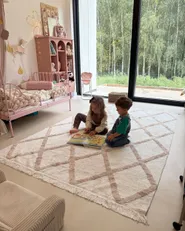 Kids Rug PUNSARI Beige 160 x 230 cm Cotton_1174046