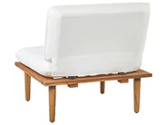 Lounge Set mit Tisch 4-Sitzer FRASCATI modular zertifiziertes Akazienholz Cremeweiß_920413