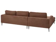 Corner Sofa 3 Seater FLAM Boucle Brown Left Hand_1034355