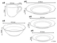 20-Piece Dinnerware Set PERILLA Porcelain White_1192013