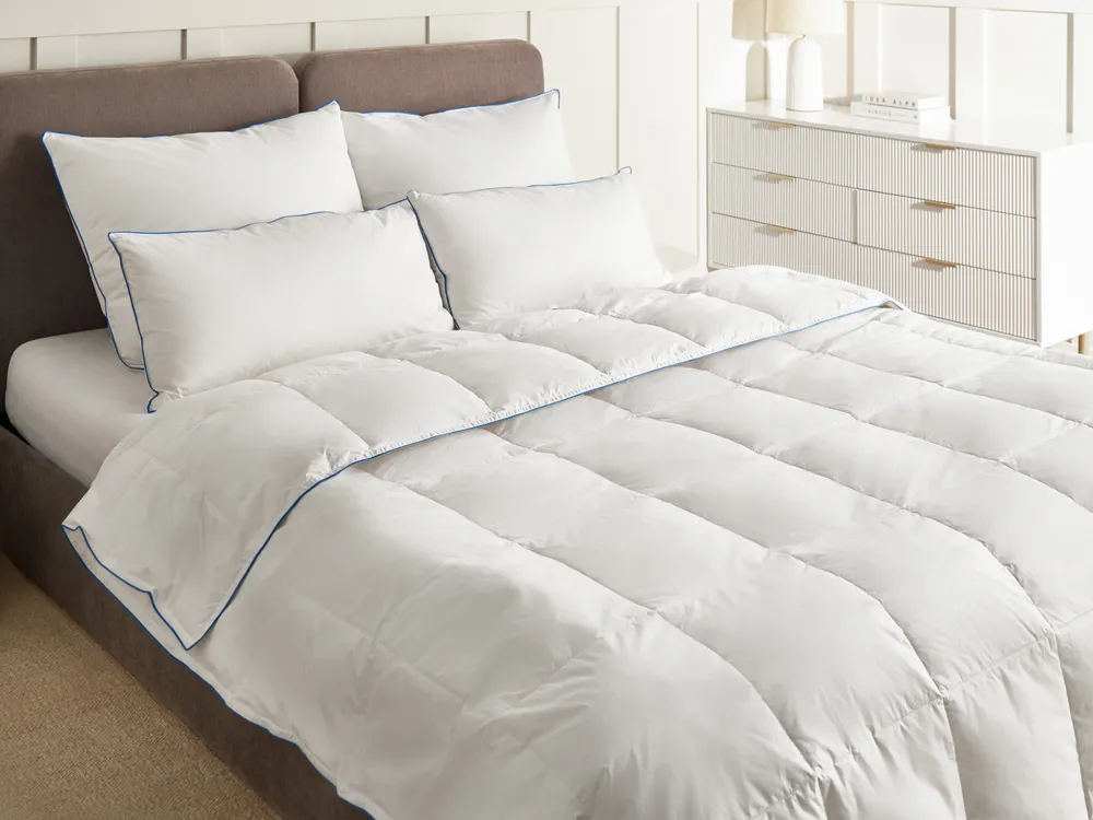 Bettdecke Entenfedern und Daunen Leicht Warm CERVINO 200 x 200 cm