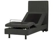 Bett verstellbar Stoff DUKE II 80 x 200 cm Dunkelgrau_987326