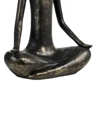 Garden Statue YOGHINA Woman Black/ Gold_1150429