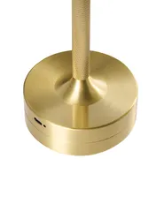 Kabellose LED Tischlampe MAGO mit Dimmer Metall Gold_1042018