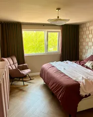 Schaukelsessel OULU Stoff Rosa_991850