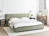 Wasserbett Kunstleinen LESTRE 180 x 200 cm Grün