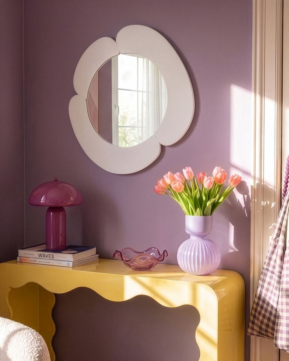 Wall Mirror ATIK 50 cm 50 cm White
