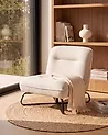 Sessel LINDAL Stoff Cremeweiß