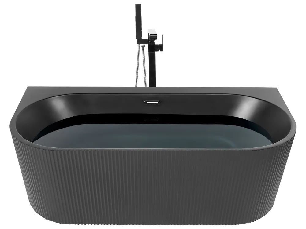 Vorwand-Badewanne GOCTA 170 x 80 cm Schwarz_885692
