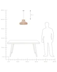 Hängeleuchte BATALI Rattan Beige_891596