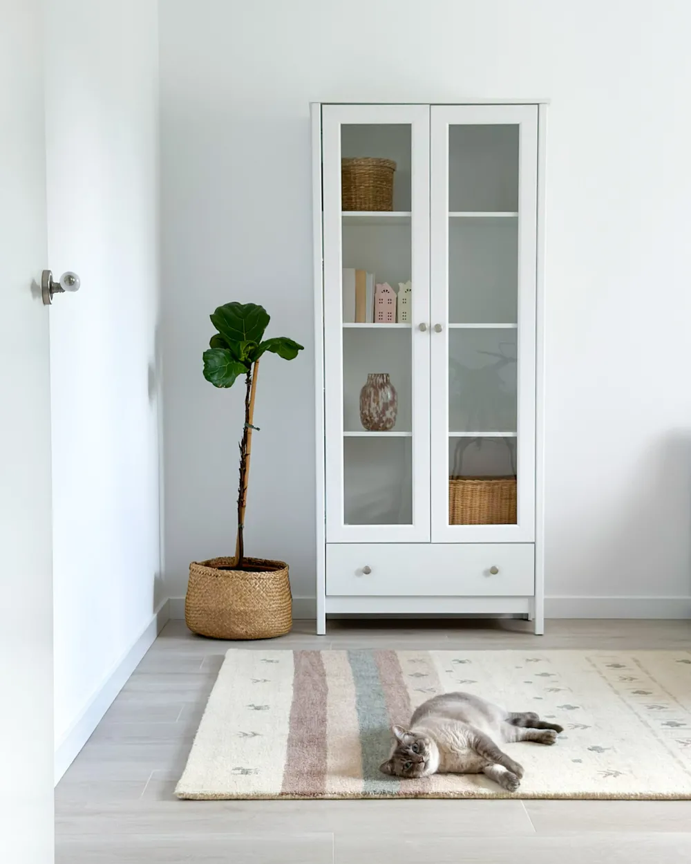 Teppich KARLI Beige 160 x 230 cm Gabbeh Wolle_1018063