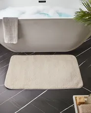 Badematte URLANA Cremeweiß 60 x 90 cm Mikrofaser_1024440