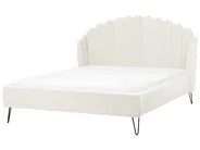 Bed Boucle AMBILLOU 140 x 200 cm (EU Double) Off-White_967567