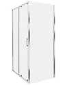 Duschkabine YORO 80 x 100 x 185 cm Silber
