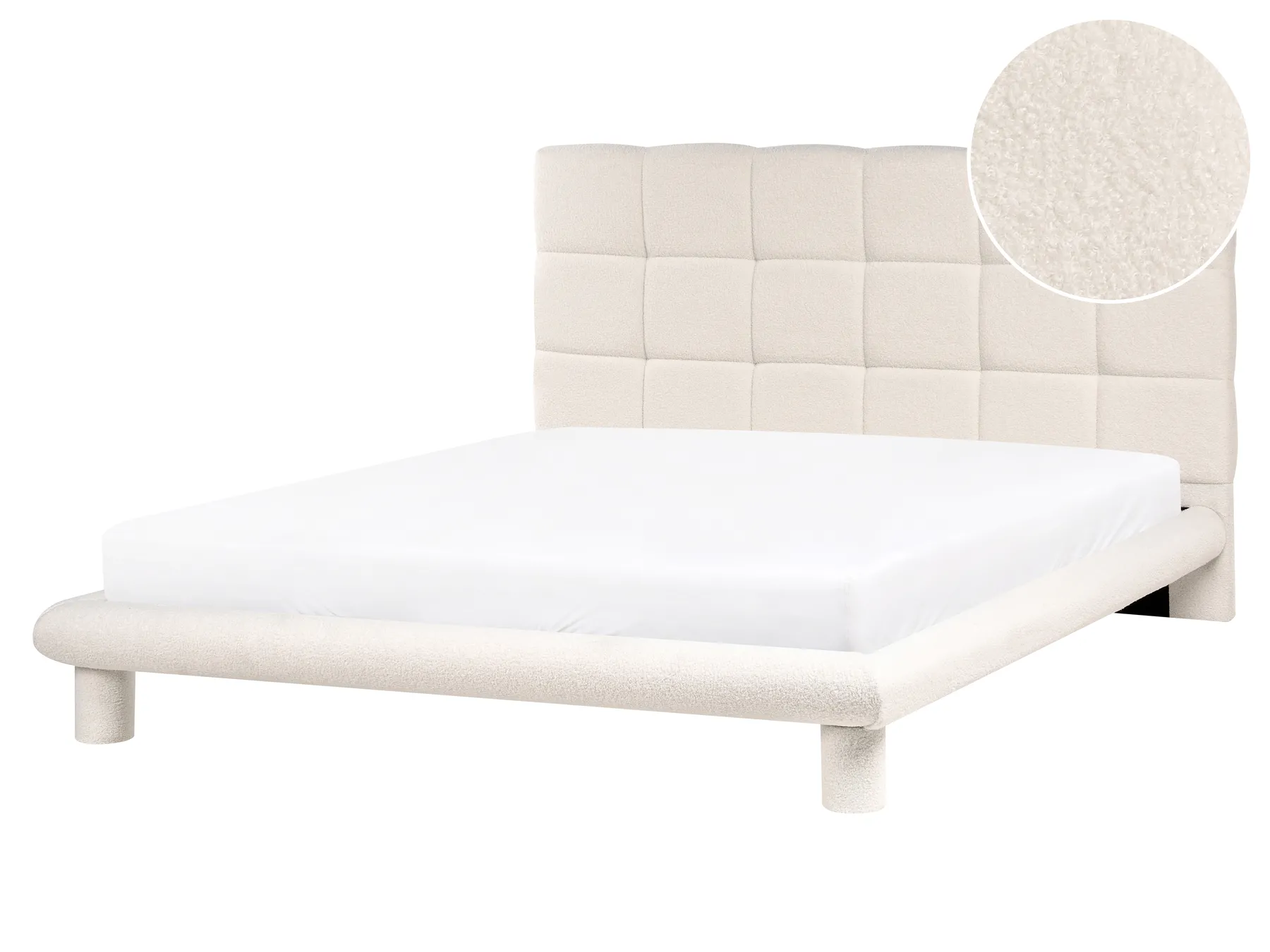 Krevet Buklé CRESSAT 160 x 200 cm Krem bijela_1009047