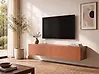 Wandmontierter TV-Schrank GLADSTONE Rot