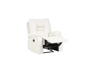 Sofa Set manuell verstellbar 4-Sitzer BERGEN Kunstleder Weiß_1064740