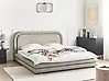 Bett mit Lattenrost Kunstleinen LAVARDENS 180 x 200 cm Taupe