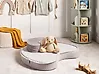 Pouf NILI Samtstoff Hellbeige