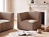 Eckmodul LEMVIG Cord Dunkelbeige rechtsseitig