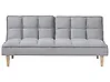 Schlafsofa 3-Sitzer SILJAN Stoff Hellgrau Grau