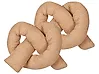 Dekokissen 2er Set GLADIOLUS 172 x 14 cm Bouclé Hellbraun Ohne Muster