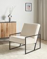 Sessel DELARY Samtstoff Hellbeige